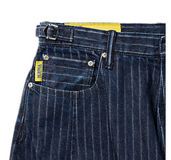 STRIPED DENIM PANTS