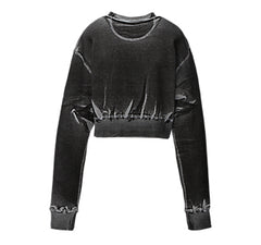 WOMEN'S PRINTED SWEAT TOP
