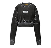 WOMEN'S PRINTED SWEAT TOP