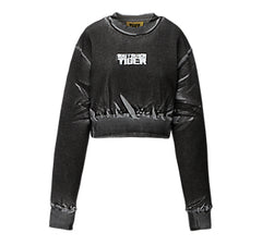 WOMEN'S PRINTED SWEAT TOP