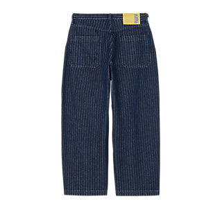 STRIPED DENIM PANTS