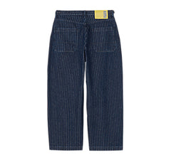 STRIPED DENIM PANTS