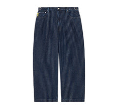 STRIPED DENIM PANTS