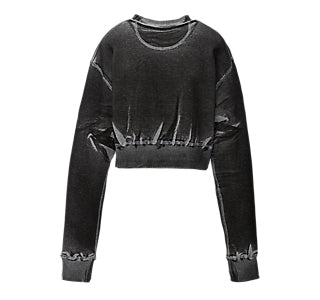 WOMEN'S PRINTED SWEAT TOP