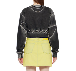 WOMEN'S PRINTED SWEAT TOP