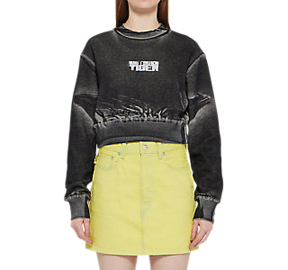 WOMEN'S PRINTED SWEAT TOP