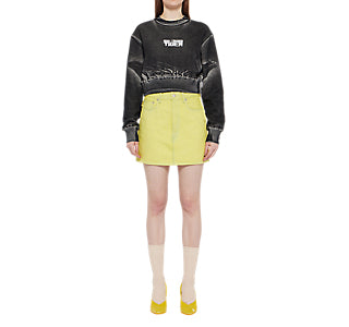 WOMEN'S PRINTED SWEAT TOP