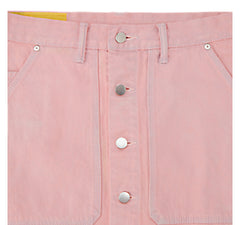 Womens Denim Button Down Skirt